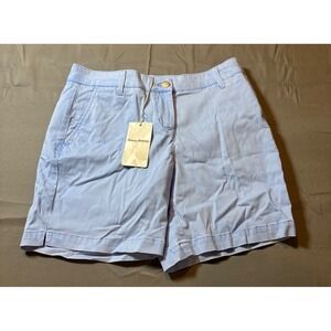 NWT Tommy Bahama Womens Light Blue Chino Shorts Size 8 Tropical Lining